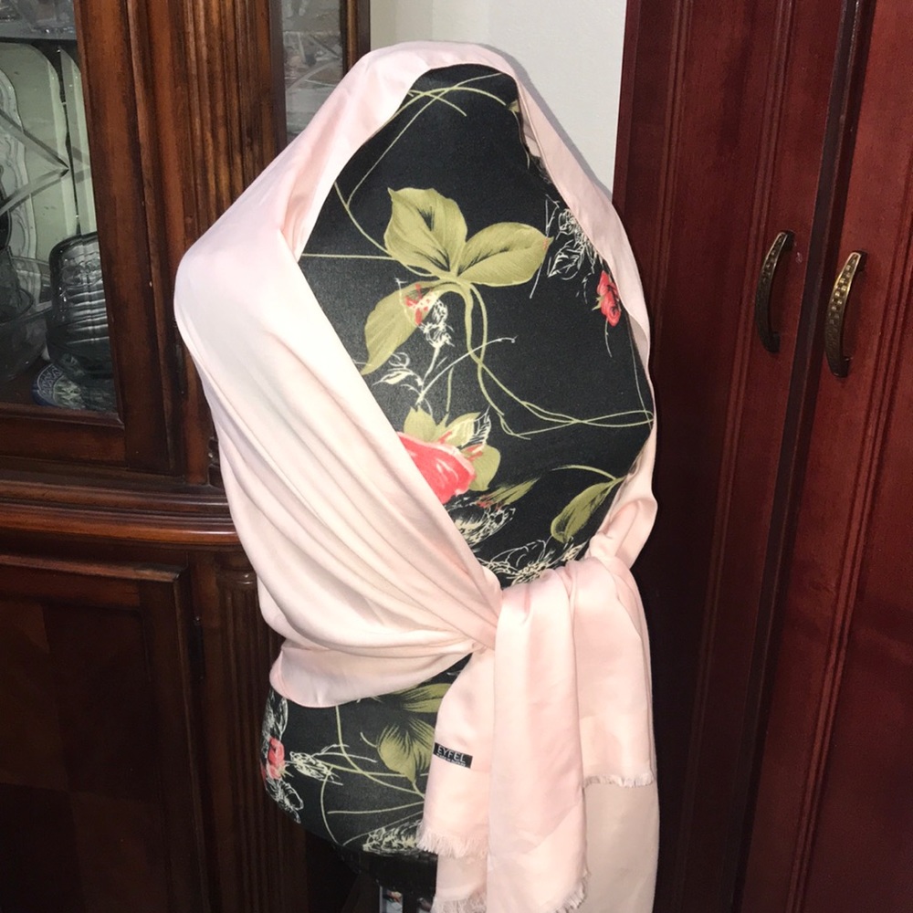 Large pink shawl, scarf, wrap